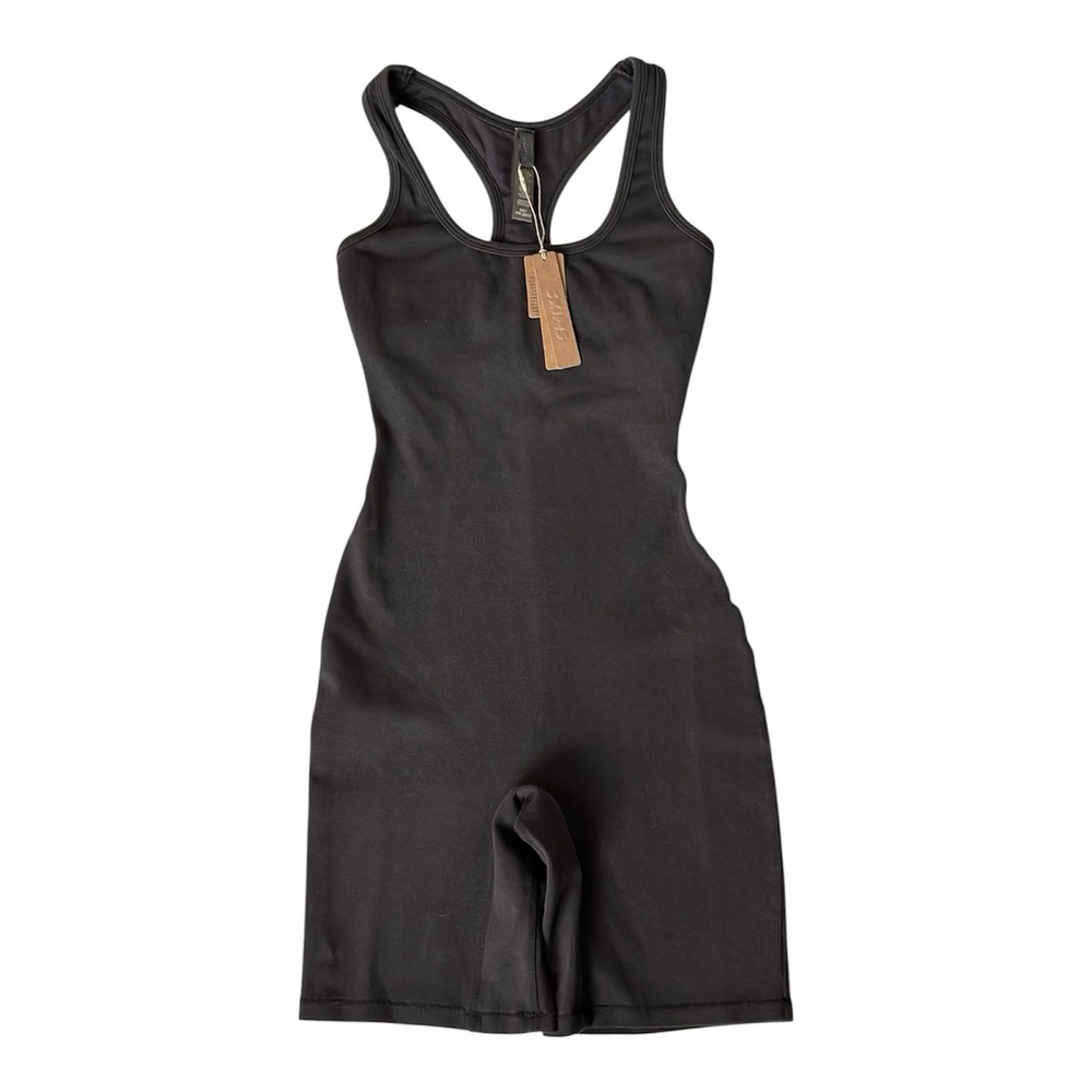 SKIMS Black Racerback Jumpsuit Romper
